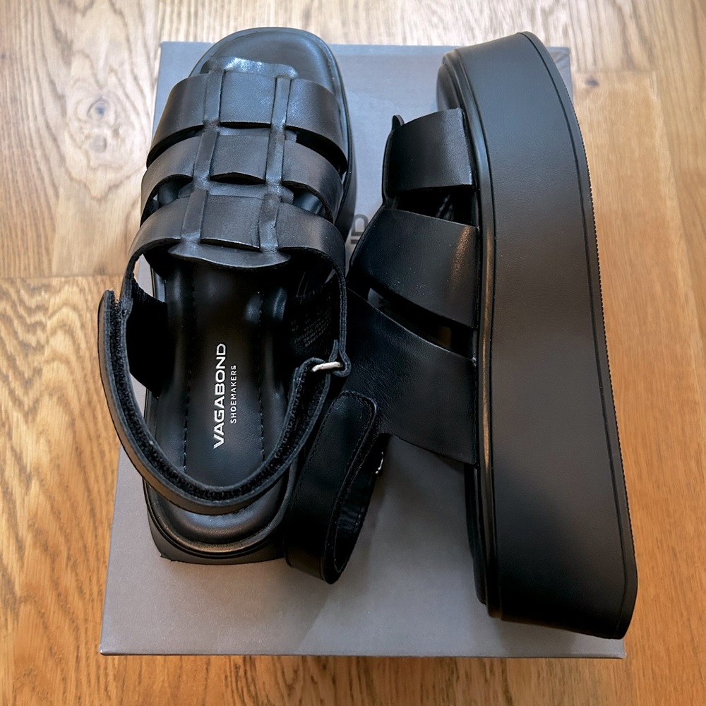 Leather Platform Sandal